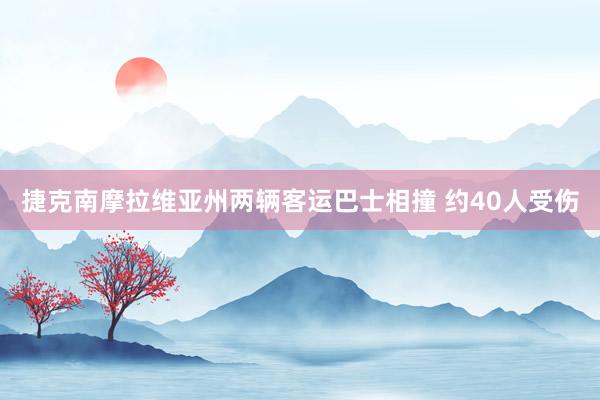 捷克南摩拉维亚州两辆客运巴士相撞 约40人受伤