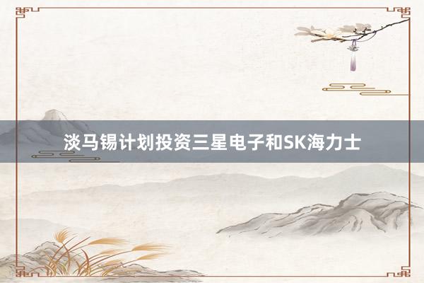 淡马锡计划投资三星电子和SK海力士