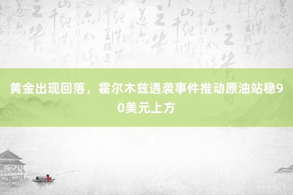 黄金出现回落，霍尔木兹遇袭事件推动原油站稳90美元上方
