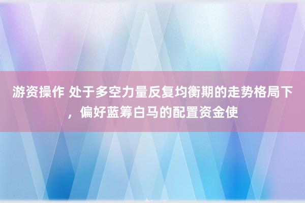游资操作 处于多空力量反复均衡期的走势格局下，偏好蓝筹白马的配置资金使
